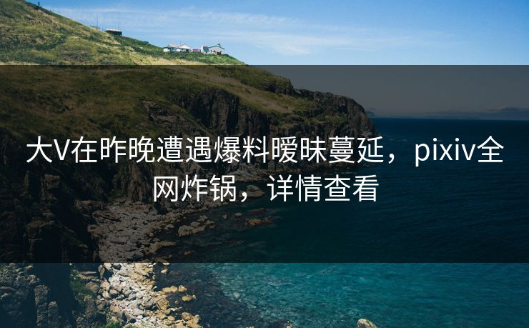 大V在昨晚遭遇爆料暧昧蔓延，pixiv全网炸锅，详情查看