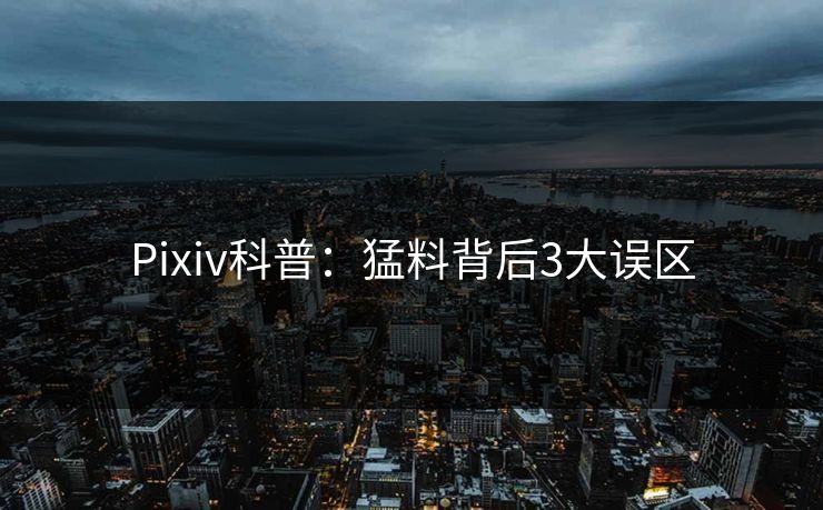 Pixiv科普：猛料背后3大误区